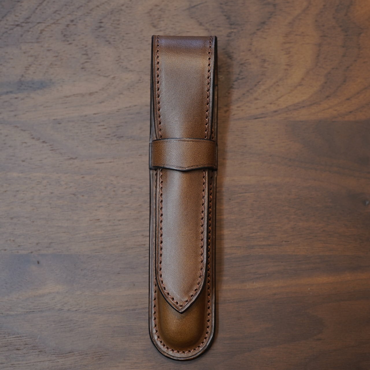 ル・ボナー 万年筆ケース 1本挿し ブッテーロダークブラウン | CIRCLE