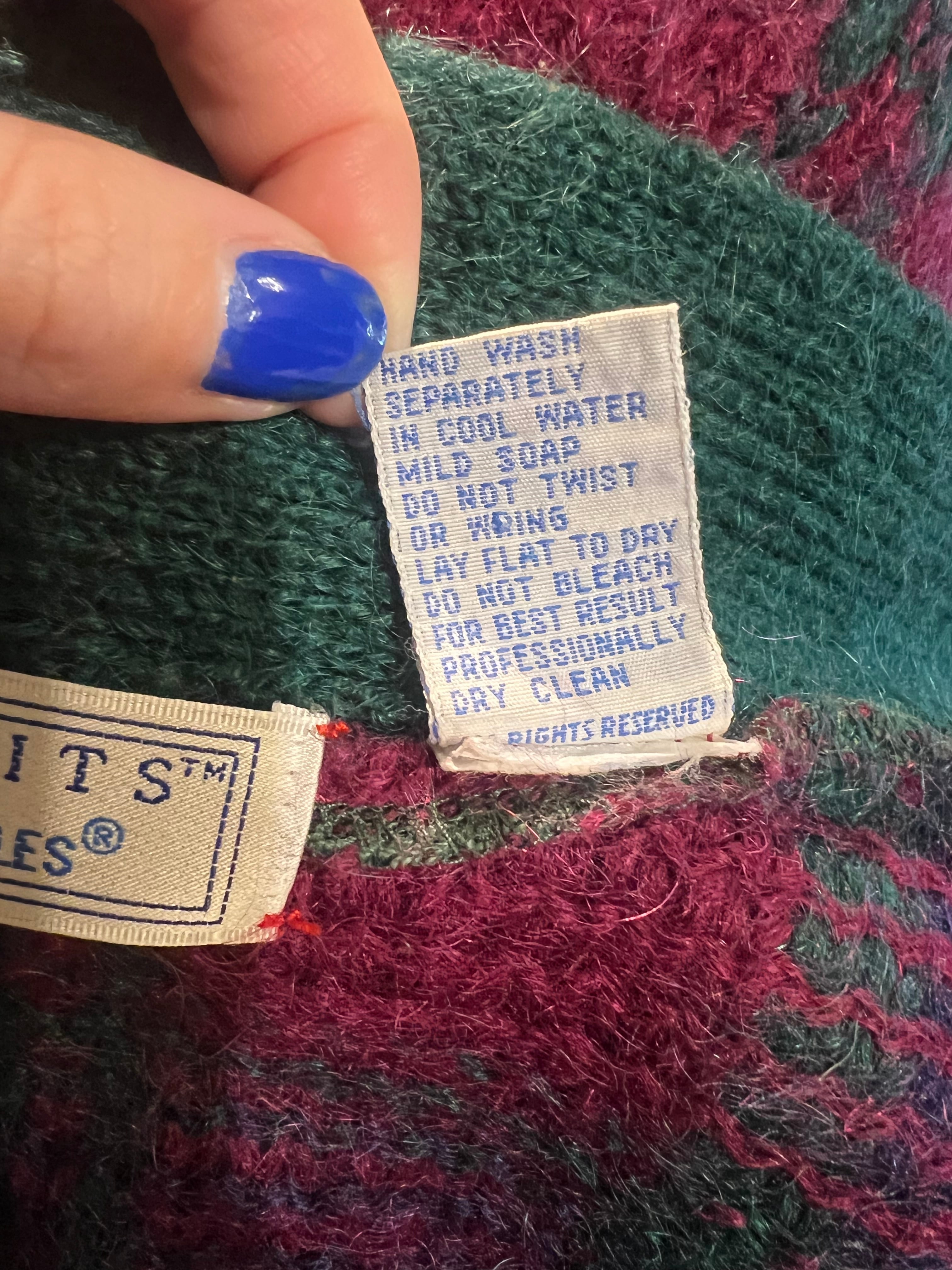 Vintage plaid mohair cardigan ( ヴィンテージ チェック柄 Vintage plaid mohair cardigan ( ヴィンテージ チェック柄