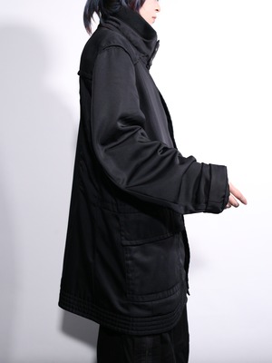 "HUGO BOSS" high- neck zip-up coat jacket