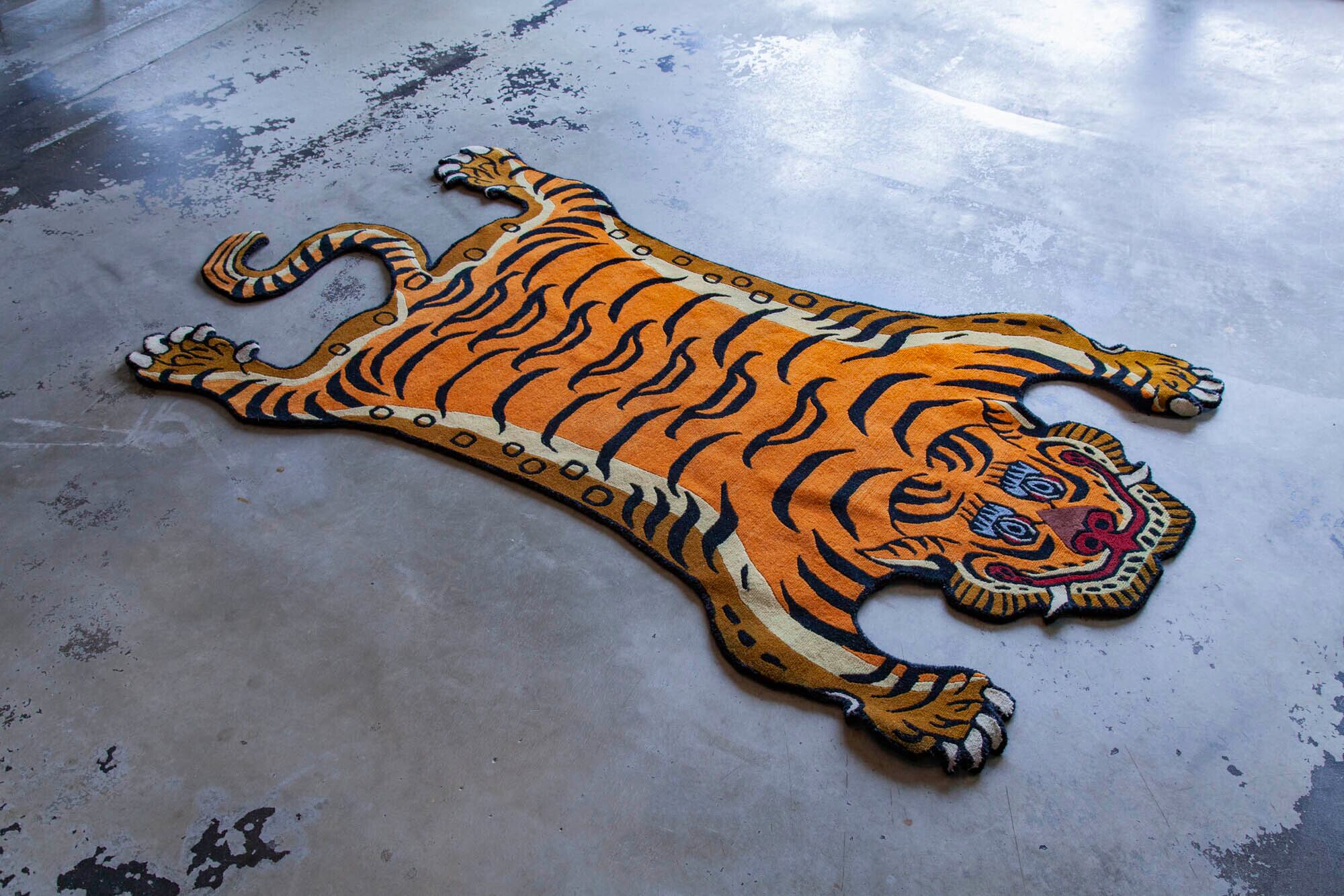 Tibetan Tiger Rug 《Lサイズ•ウール023》チベタンタイガーラグ
