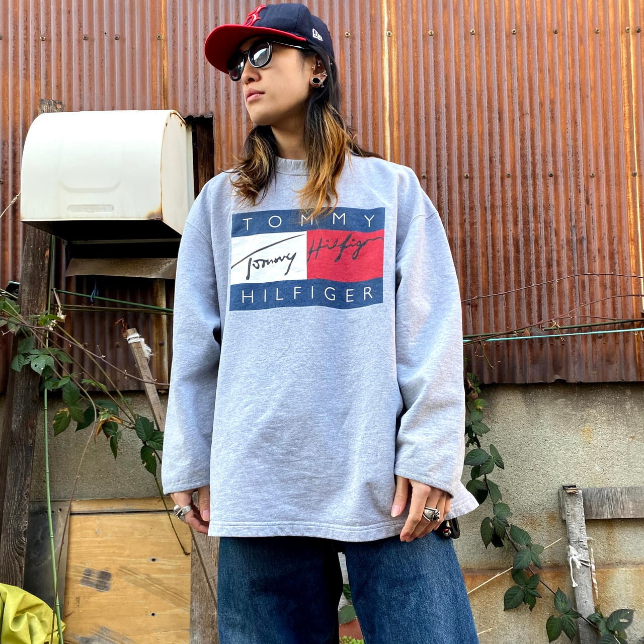 90年代 ビンテージ USA製 TOMMY HILFIGER トミーヒルフィガー ...