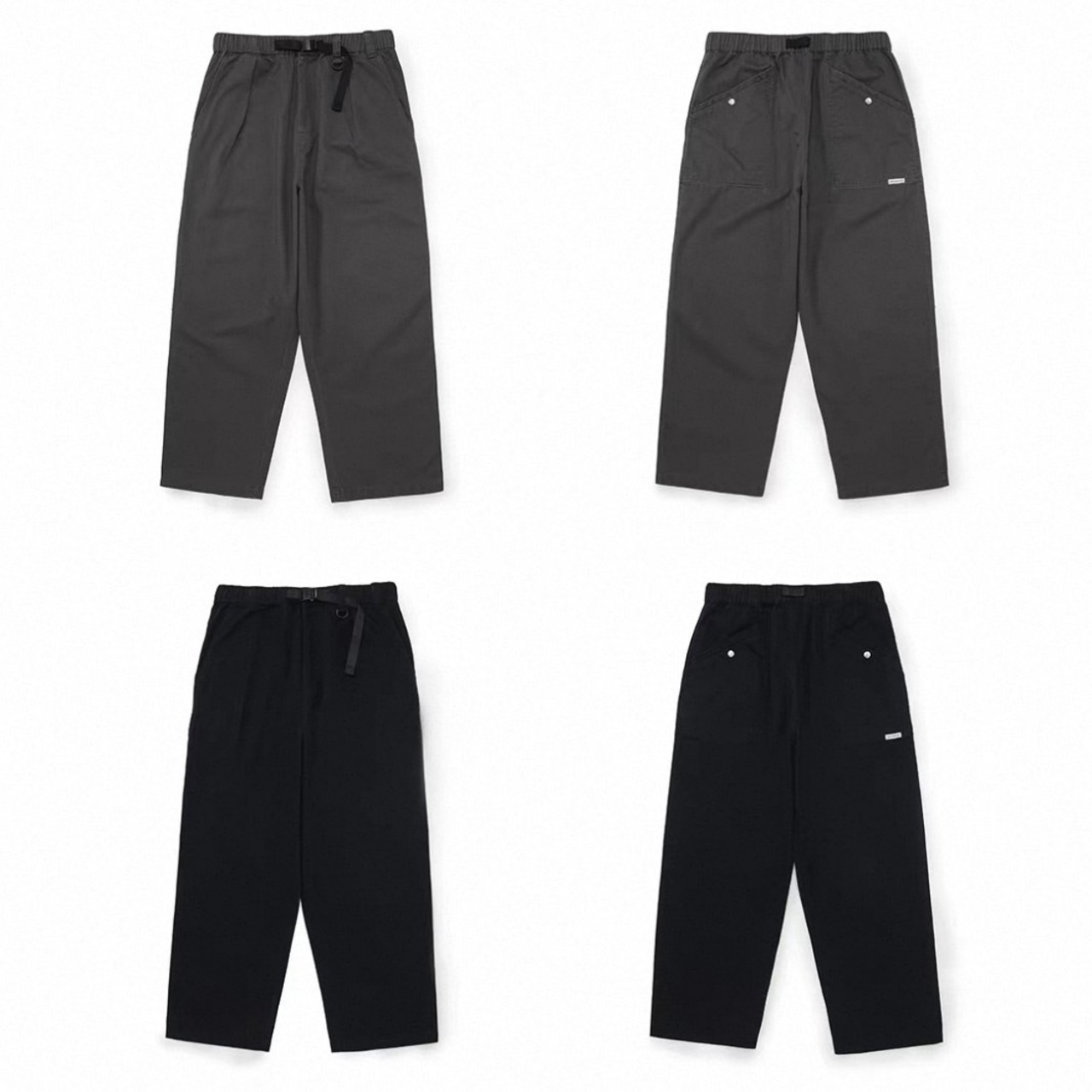 Wide-leg belted pants 1071 - 17