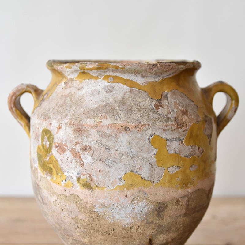 南仏　プロヴァンス　アンティーク　壺　コンフィポット フランスアンティーク プロヴァンス 南仏 コンフィポット 壺