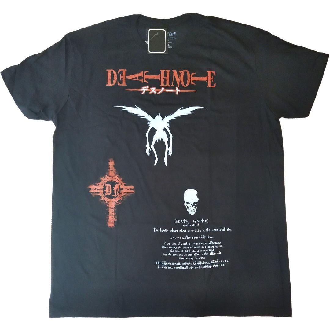 海外オフィシャル デスノート Tシャツ XLサイズ 黒 アニメTシャツ  