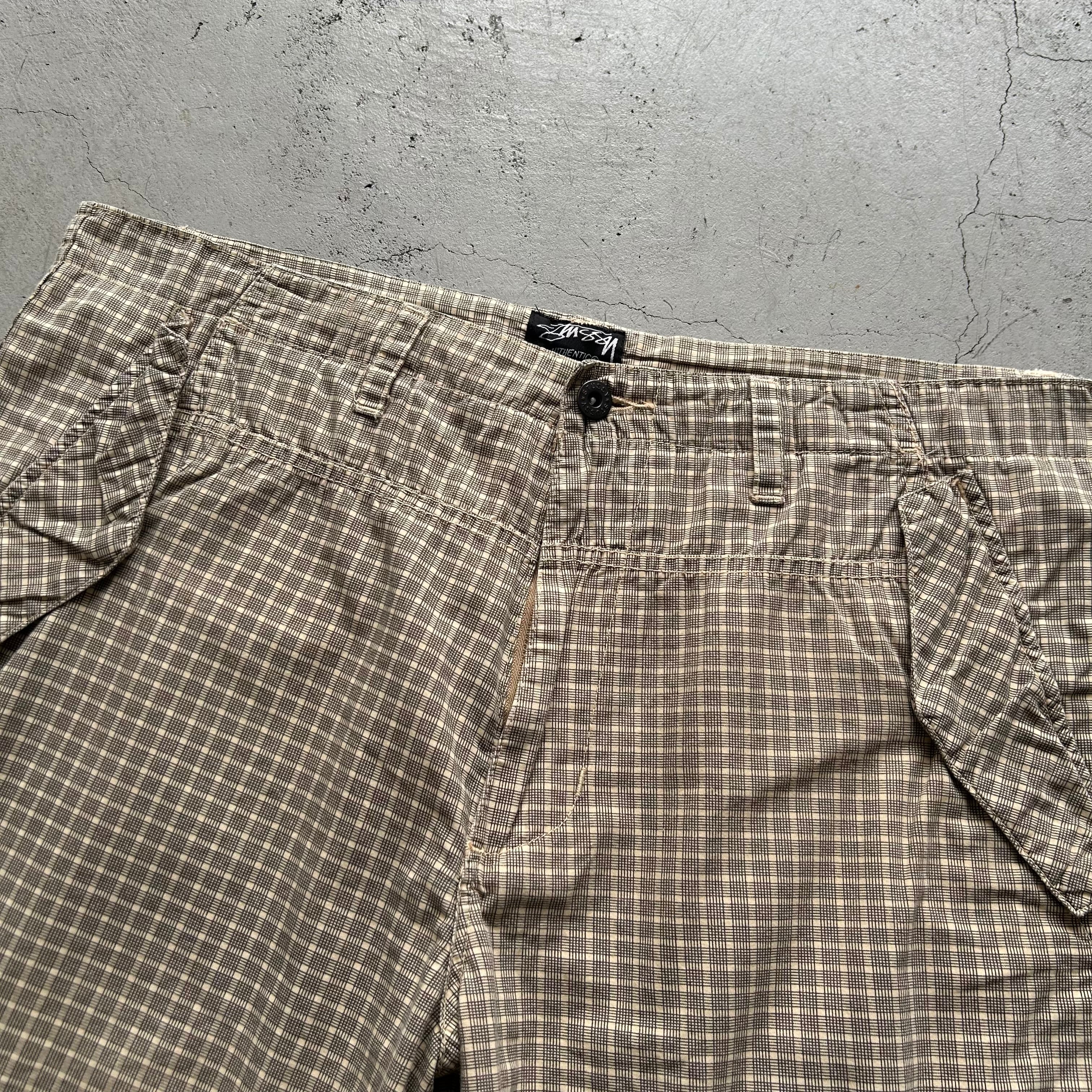 2000s Stussy cotton check shorts【高円寺店】 | What'z up