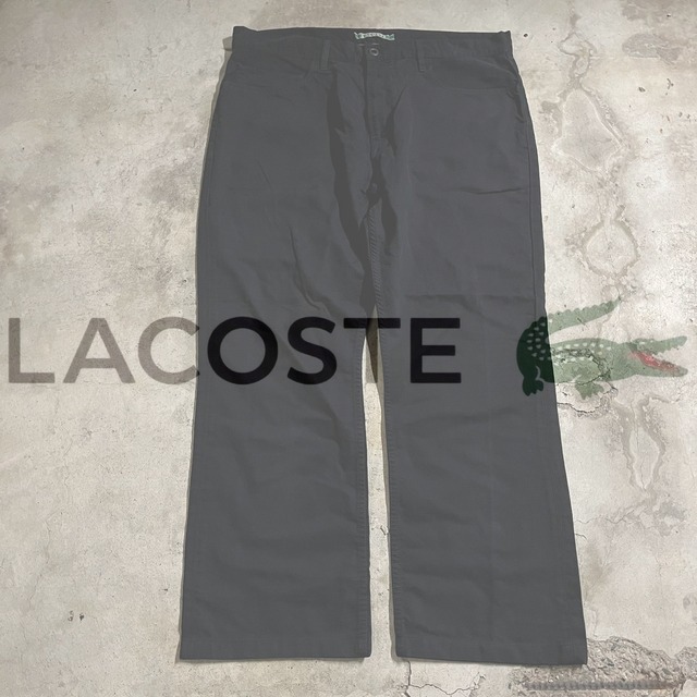 〖LACOSTE〗90’s cotton wide chino pants /ラコステ 90年代 コットン チノパンツ/xlsize/#0216