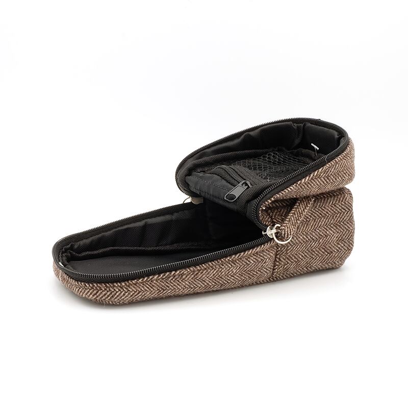 ペンケース タテモ ヘリンボーン　ブラウン PCS155S-160-HBR