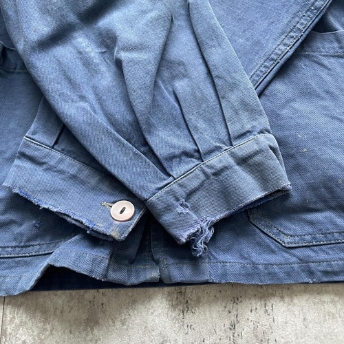 50s Hercule 刺繍タグ コットンツイル フレンチワークジャケット 詳細写真6