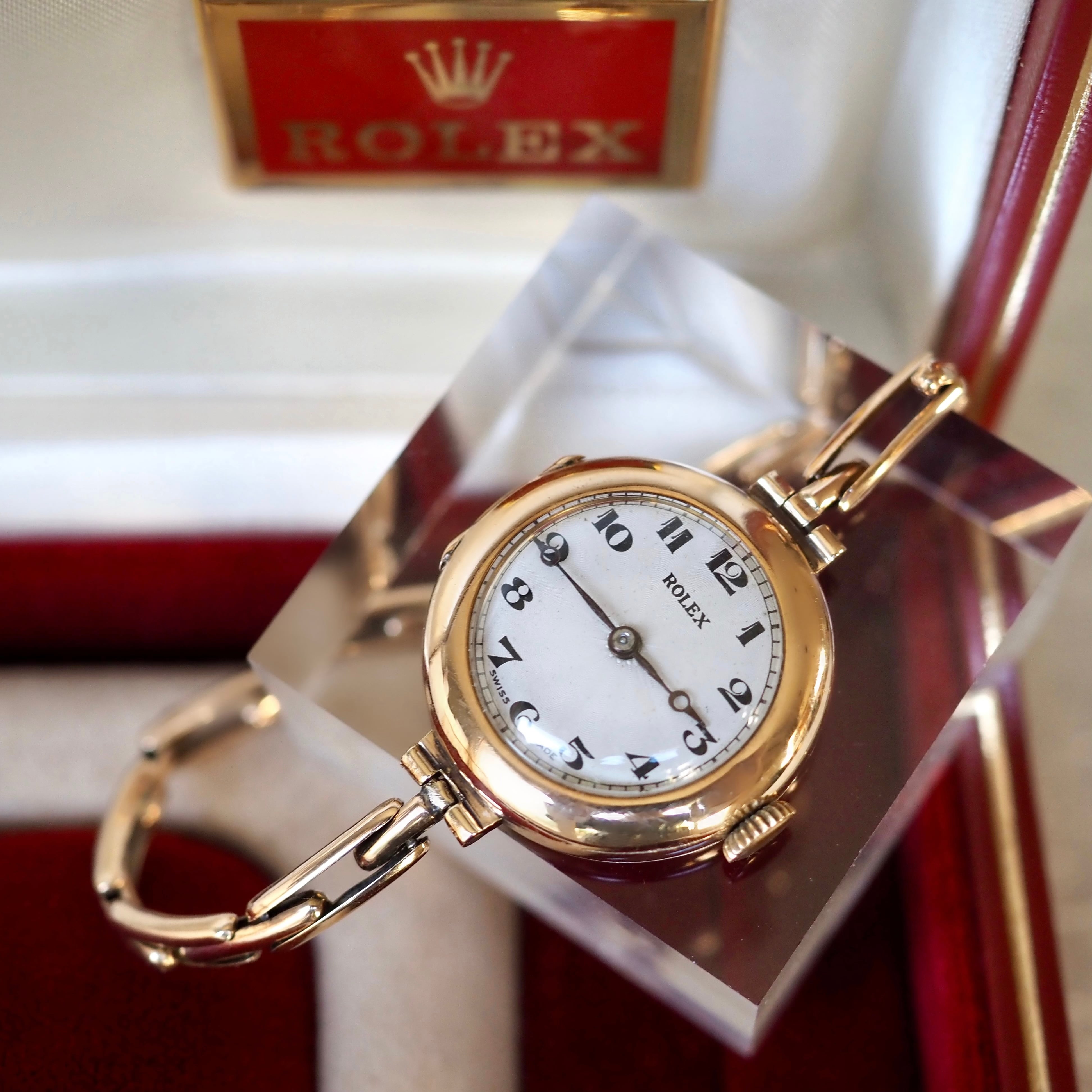 OH済 希少 ロレックス 英国製 金無垢 YG アンティークウォッチ OH済 希少 ロレックス 英国製 金無垢 YG アンティークウォッチ