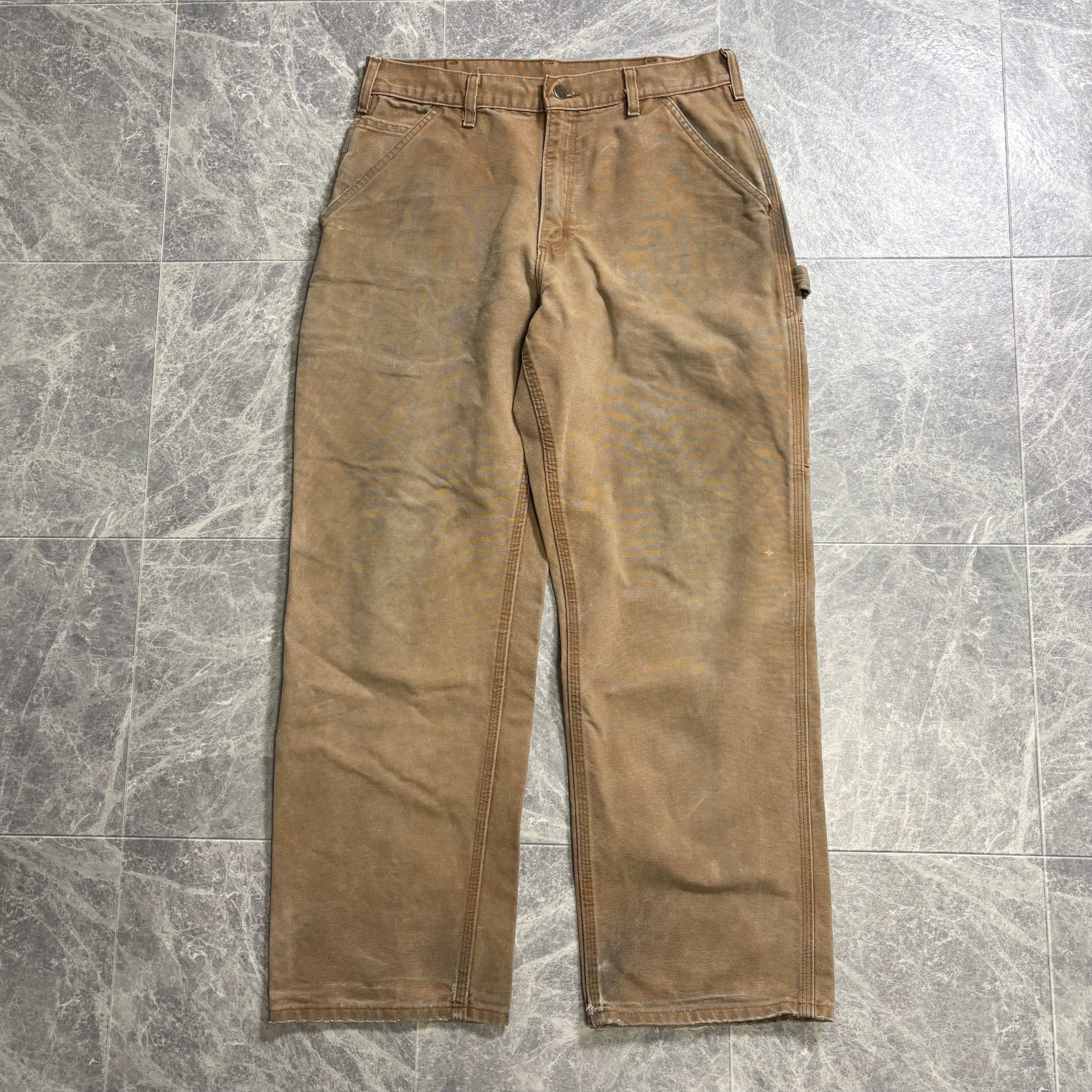 2009s "Carhartt" Duck Painter Pants / 2009年 カーハート ダック ペインターパンツ ベージュ 32/30