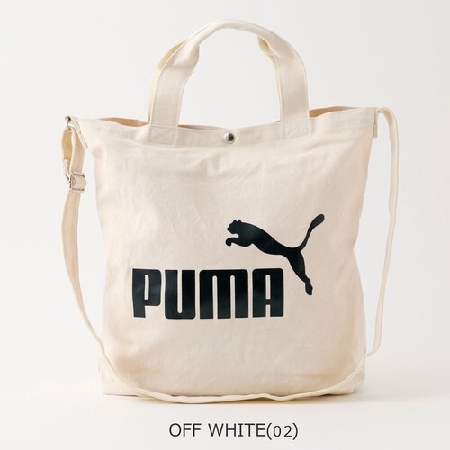 【プーマ/PUMA】 トートバッグ | スポーツ 即納 キャンバス 習い事 学生 エコバッグ トラベル 白