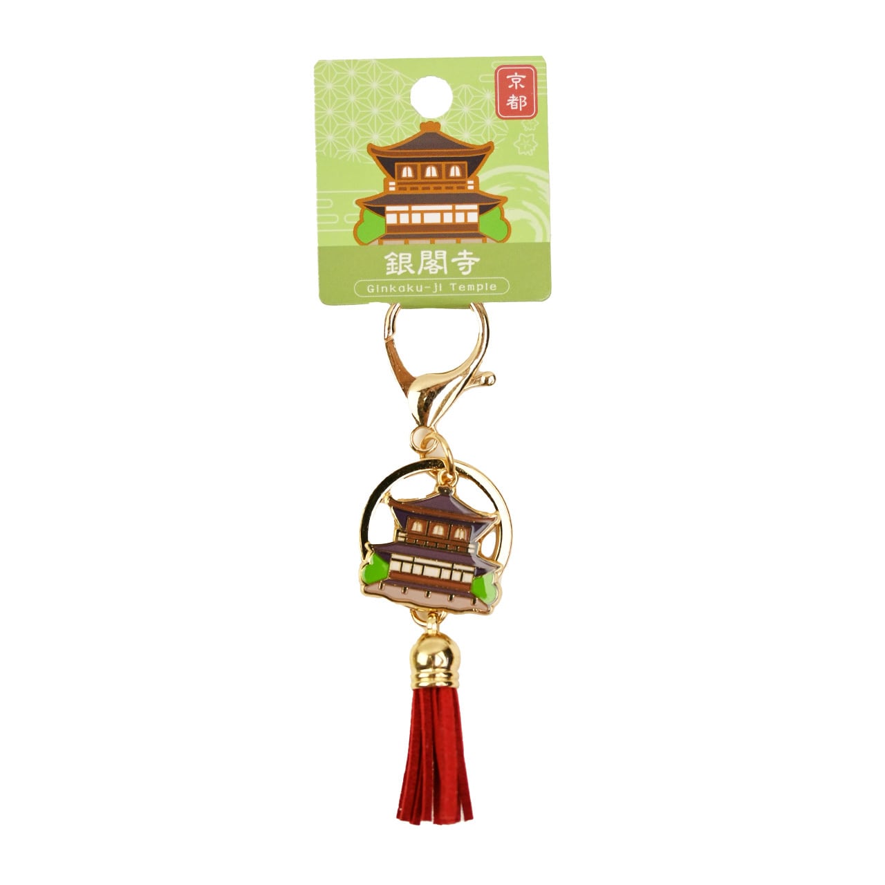 タッセルキーホルダー銀閣寺