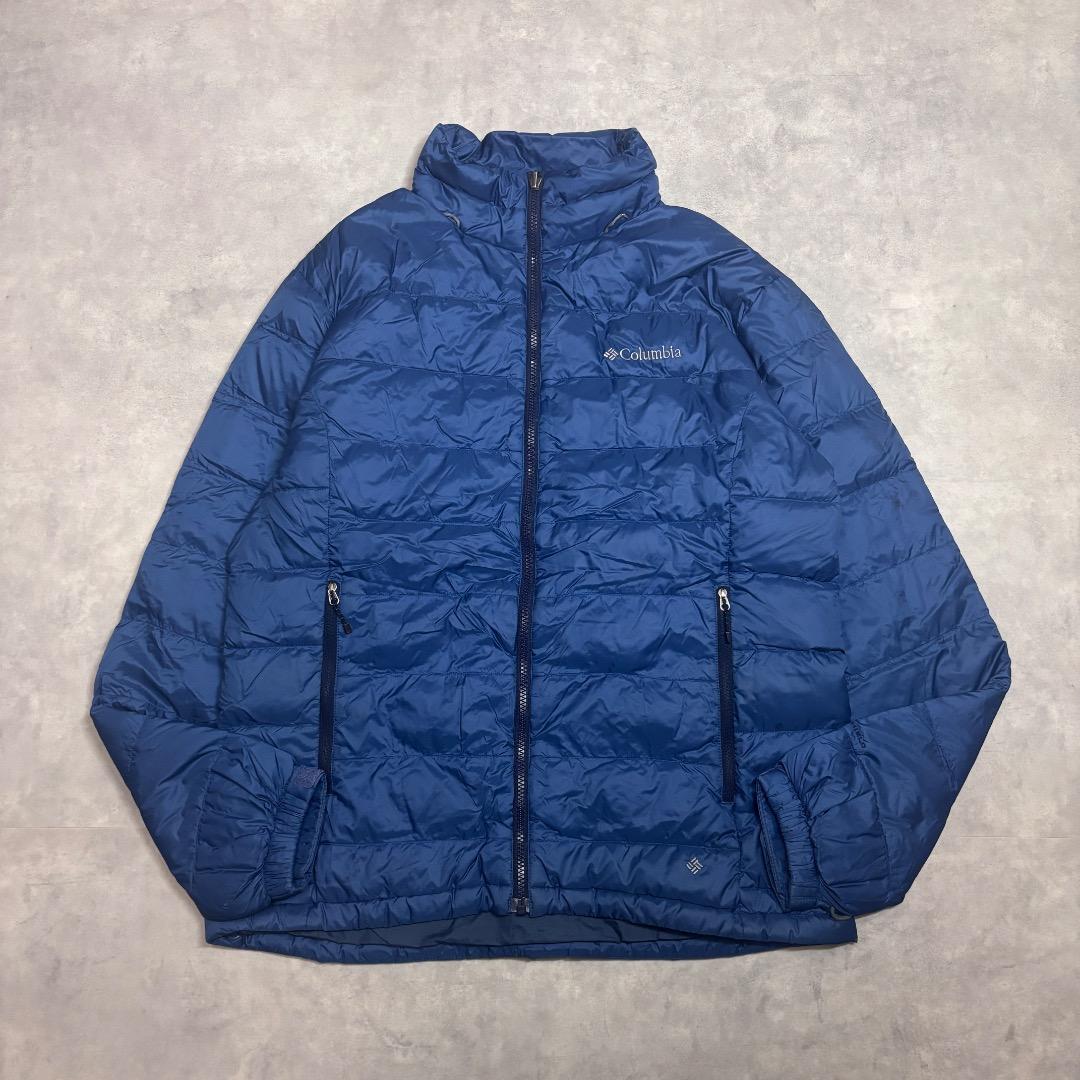 コロンビア ダウンジャケット インナーダウン ブルゾン XL 紺 17394