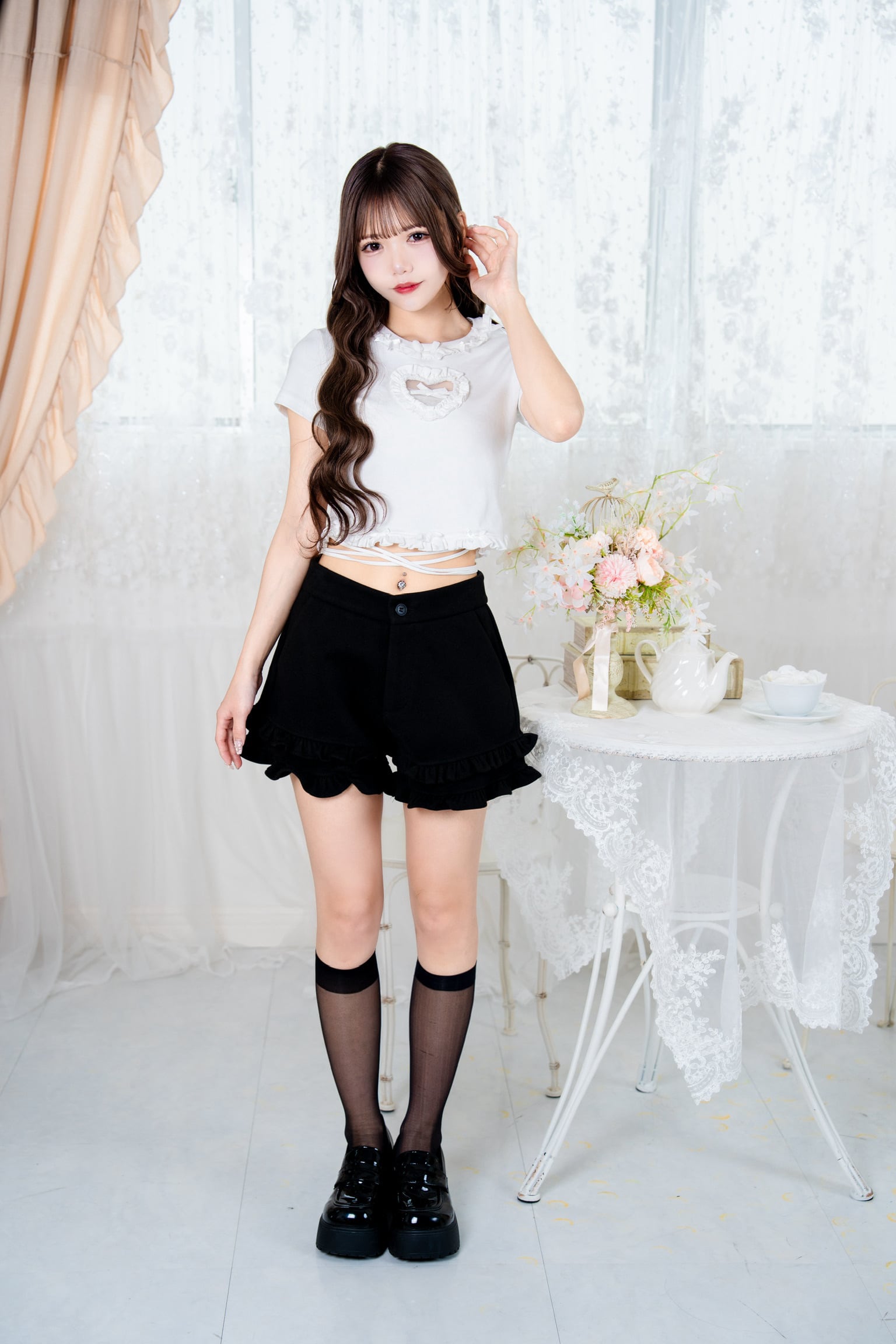 Velvet Ribbon Heart Tops