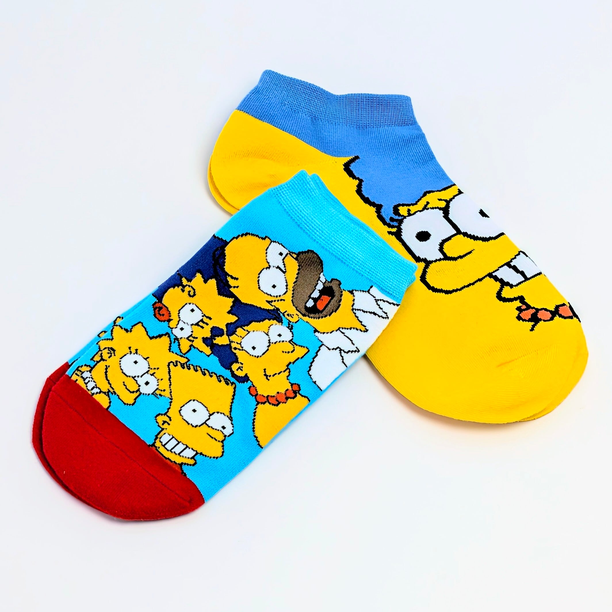✨️是非親子で♡✨️【 Ankle socks / アンクルソックス 】2Pペアセット『 The Simpsons / シンプソンズファミリー&マージ・シンプソン 』親子ペアソックス / レディース / キッズ / 靴下 / ショートソックス〚アメリカン雑貨 アメトイ〛