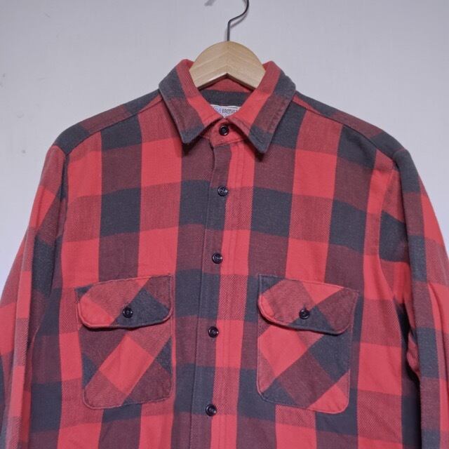 1980s FIVE BROTHER Heavy Flannel Shirt / ブロック チェック