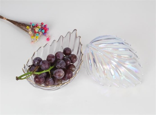 広く注目を集める  サラダボウル レインボー フェザー グラス デザートボウル 家庭用 クリア