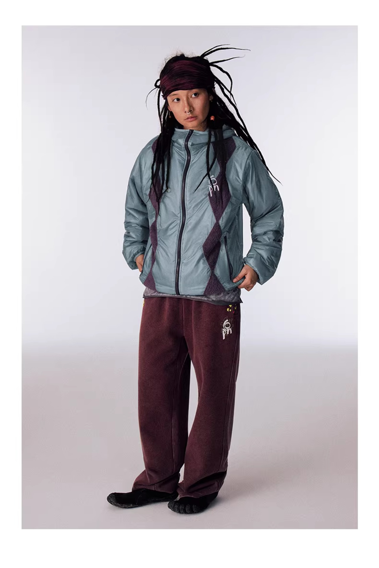 CONP Semi-sheer Diamond Quilted Jacket