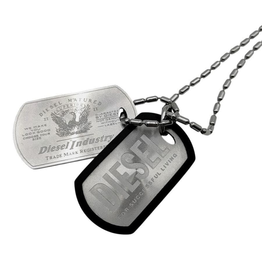 超美品 ディーゼル DIESEL ネックレス ドックタグ 11-26062806 超美品 ディーゼル DIESEL ネックレス ドックタグ 11-26062806