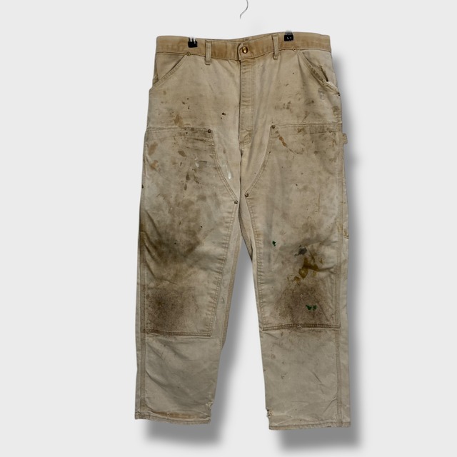 80s USA製　カーハート　ダブルニーダックペインターパンツ　ボロ　XL