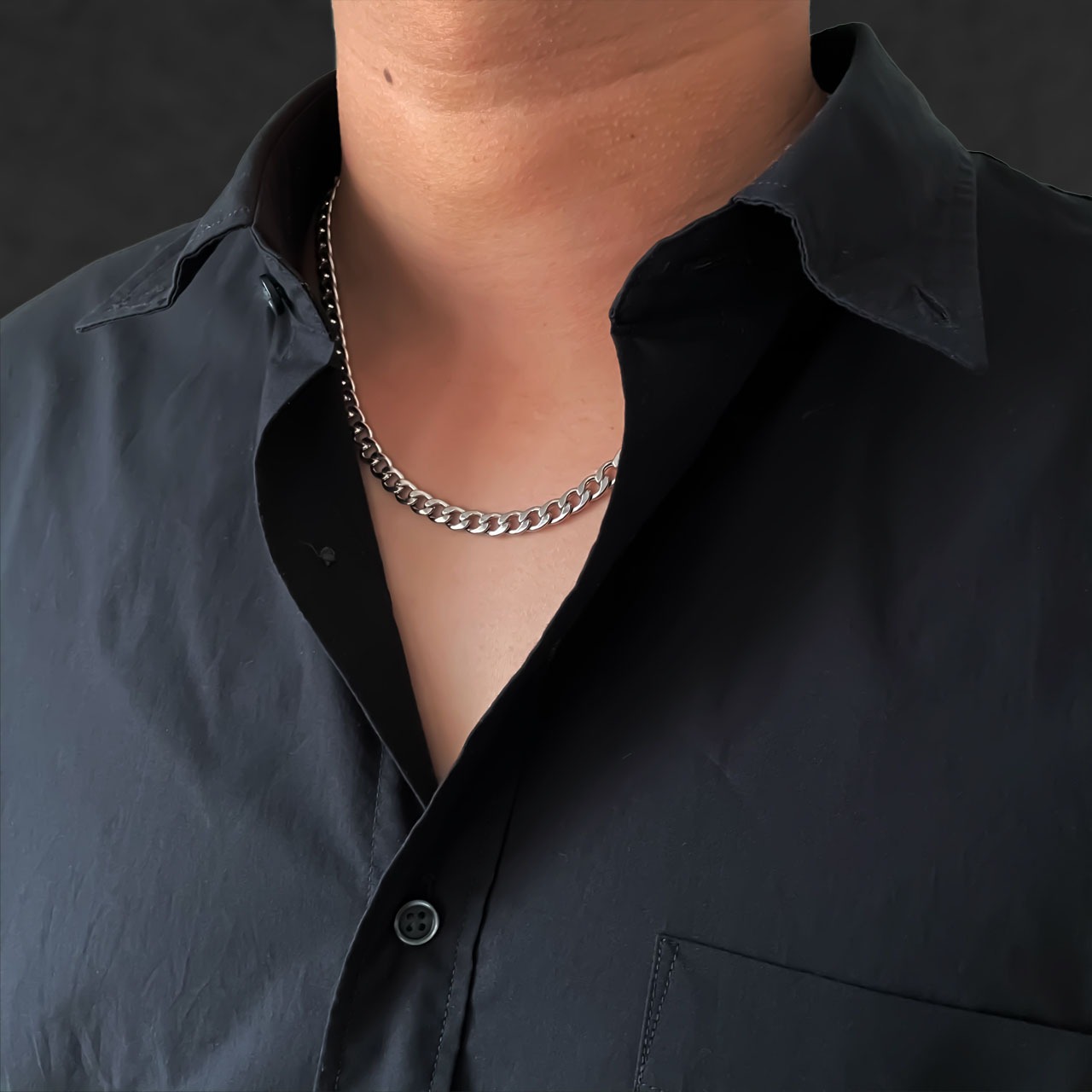 Chain Necklace Two-sided Single