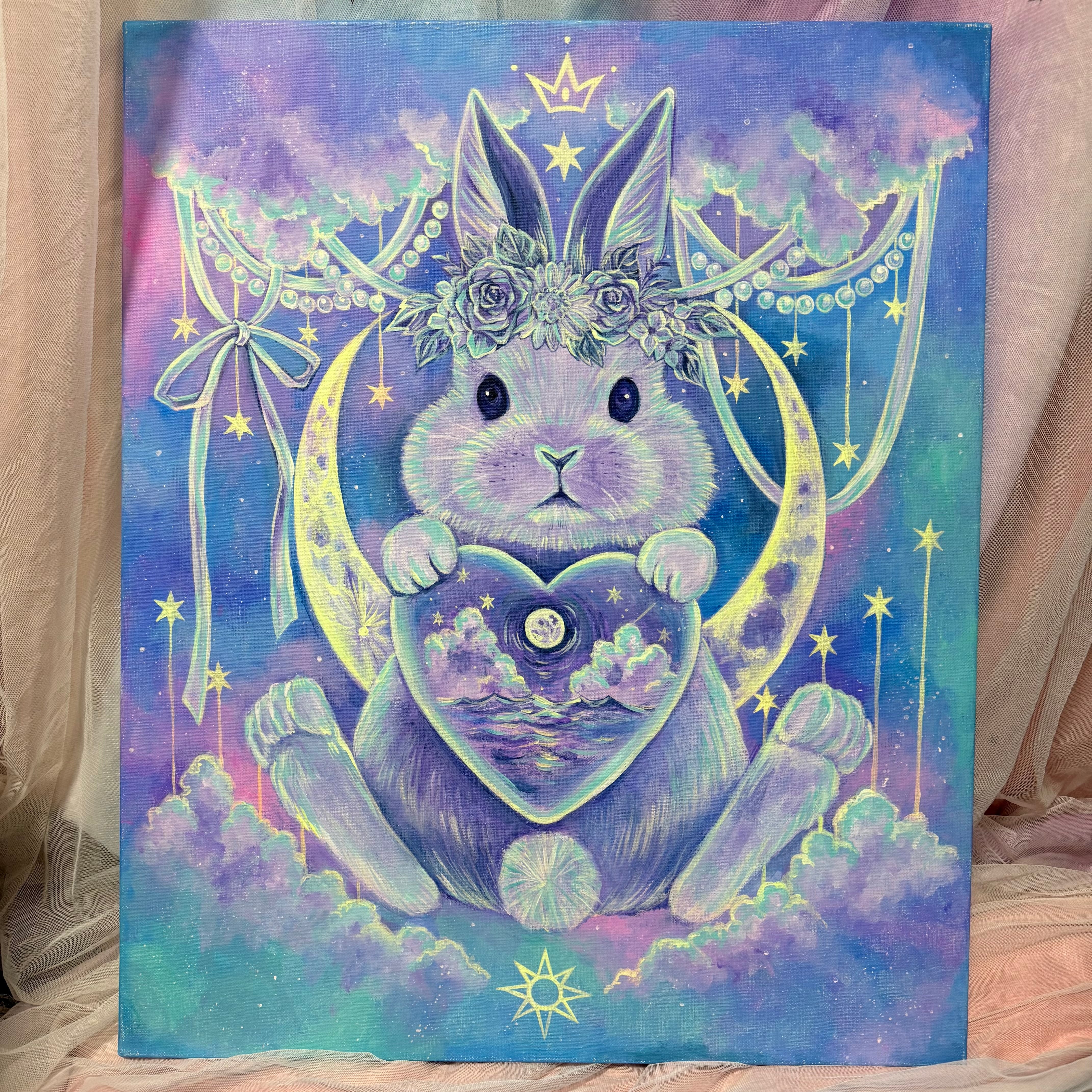 アート原画】カワウソ 時間はいのち 1点もの アクリル画 | 70m(naomi)