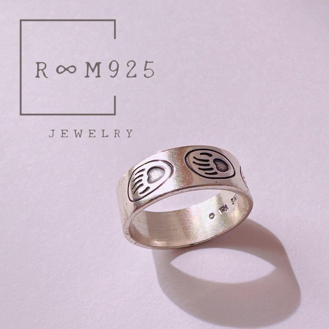 Vintage Hopi Overlay Bear Paw Ring Size 10.5 【J971】