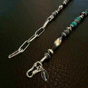 ブライト（Bright）ネックレス（Wave All Turquoise) 45〜50cm