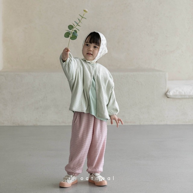 〘即納〙XL size_oatmeal / brandy cardigan