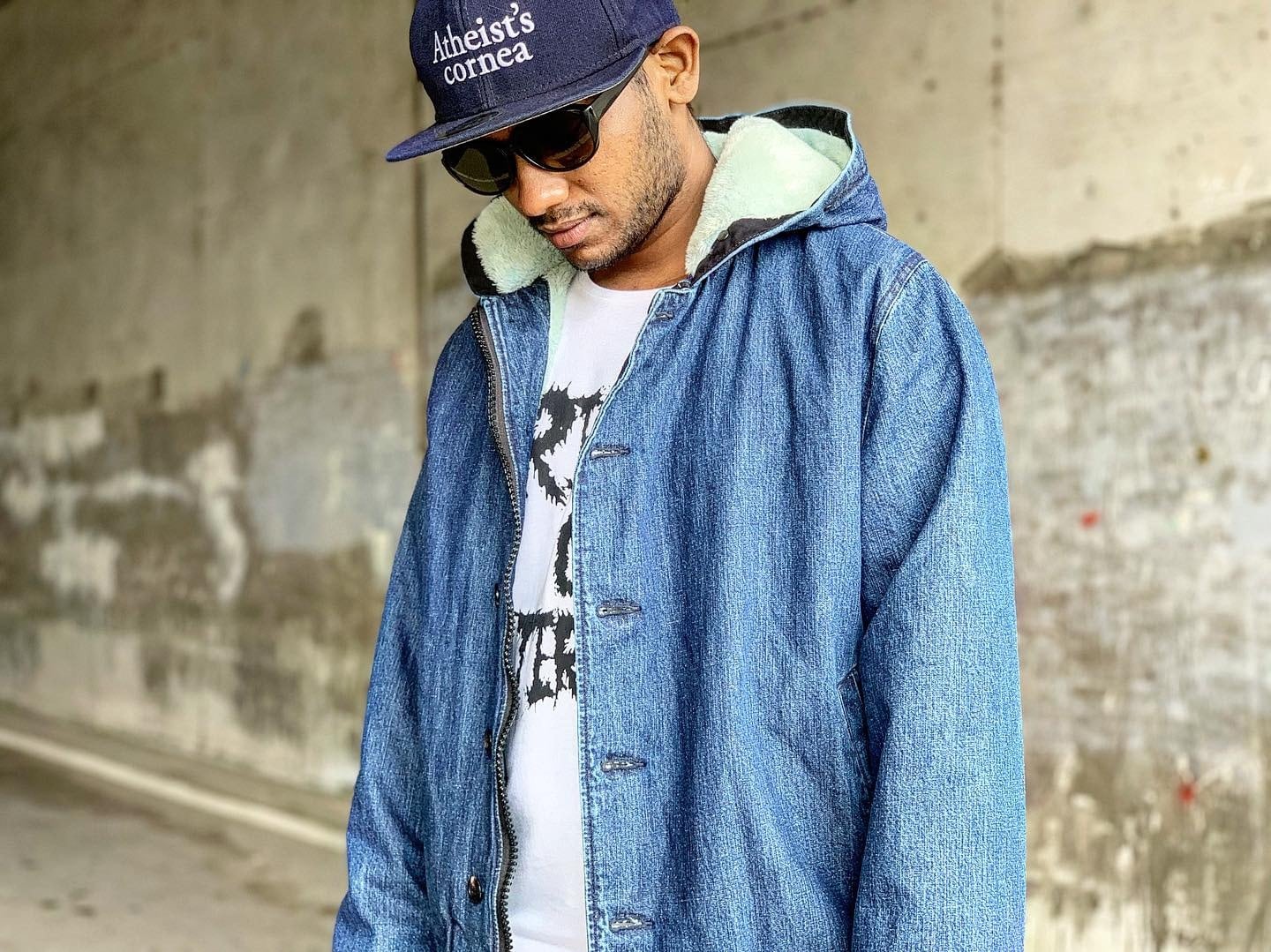 20AW ネップデニムN-1フーディーデッキジャケット / Nep denim N-1