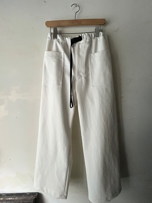 DENIM 巻きPANTS（white）
