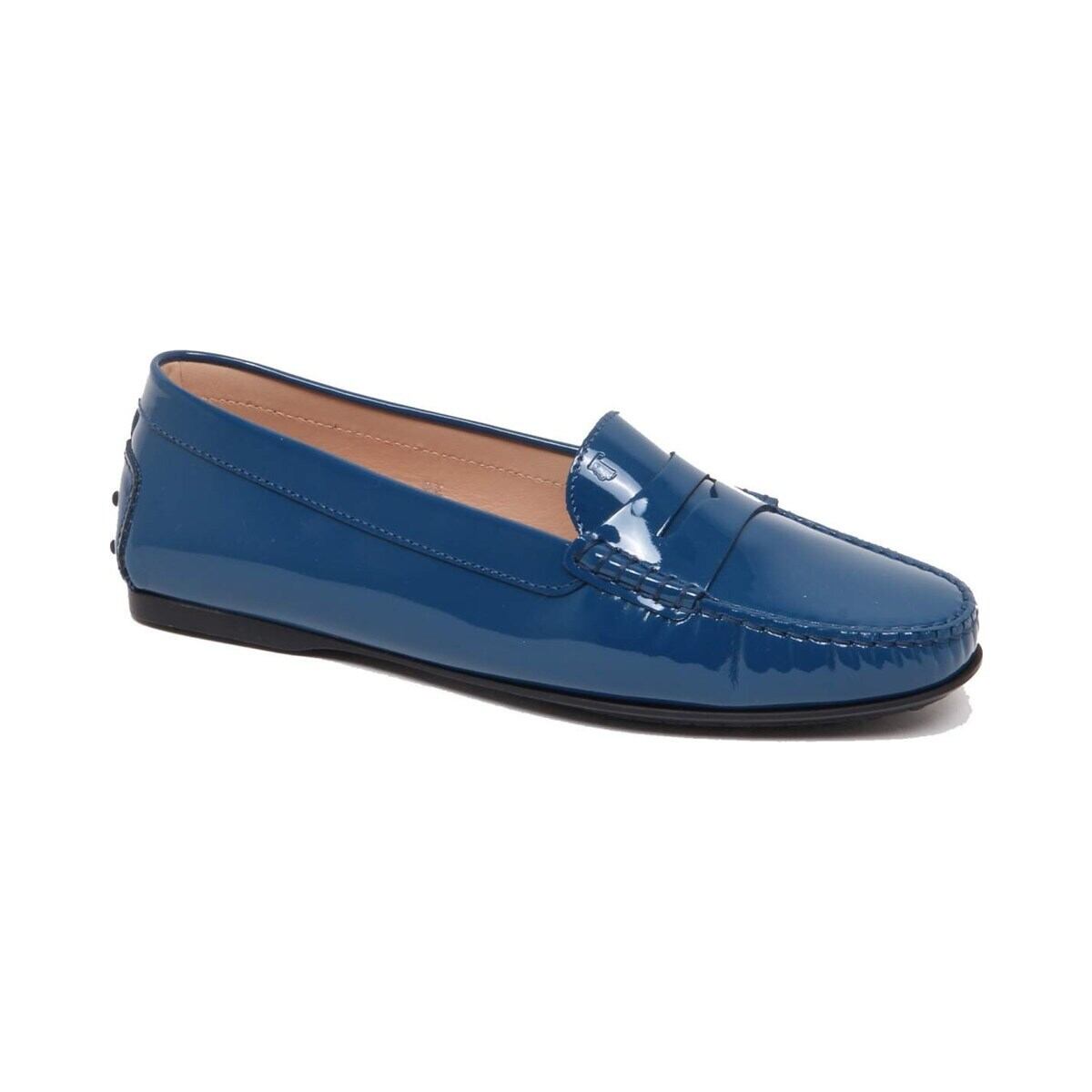 TOD'S トッズ レディース ローファー エナメル ネイビー