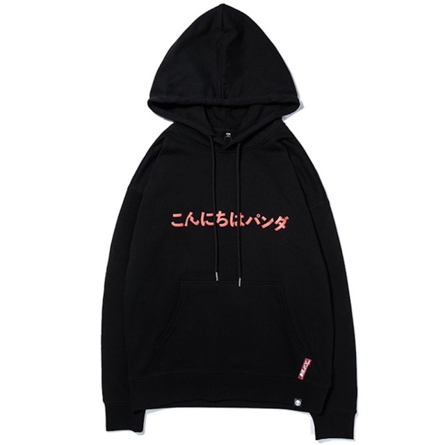 SALE 送料無料【HIPANDA ハイパンダ】メンズ フーディー スウェット MEN'S LAST SAMURAI BIG SIZE HOODIE SWEAT SHIRT / BLACK・WINE RED