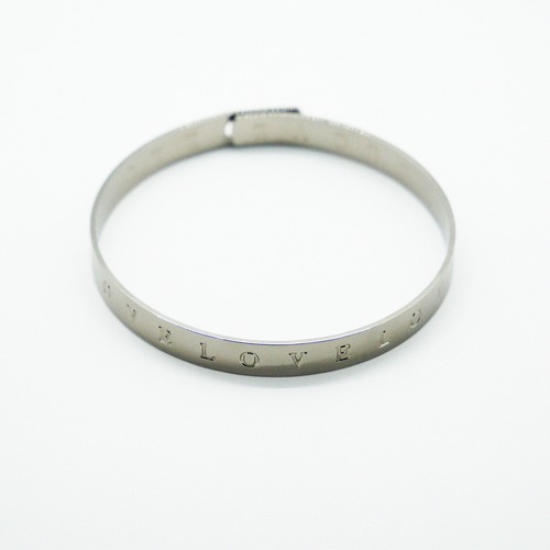 Love Metal Bracelet ｜Graphite Silver