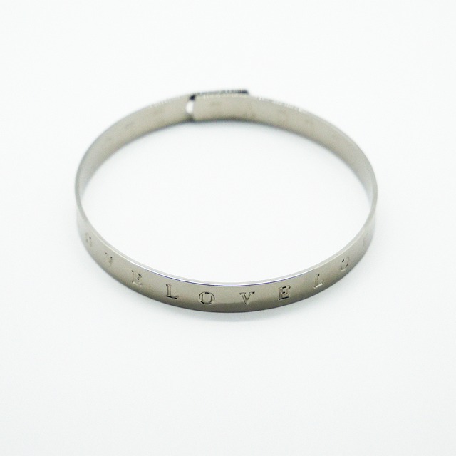 Love Metal Bracelet ｜Graphite Silver