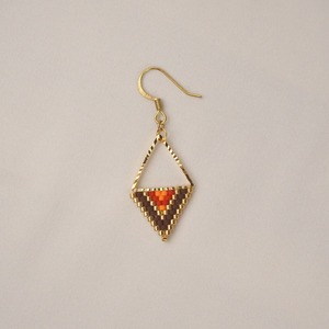 【ゴールド】triangle part ピアス