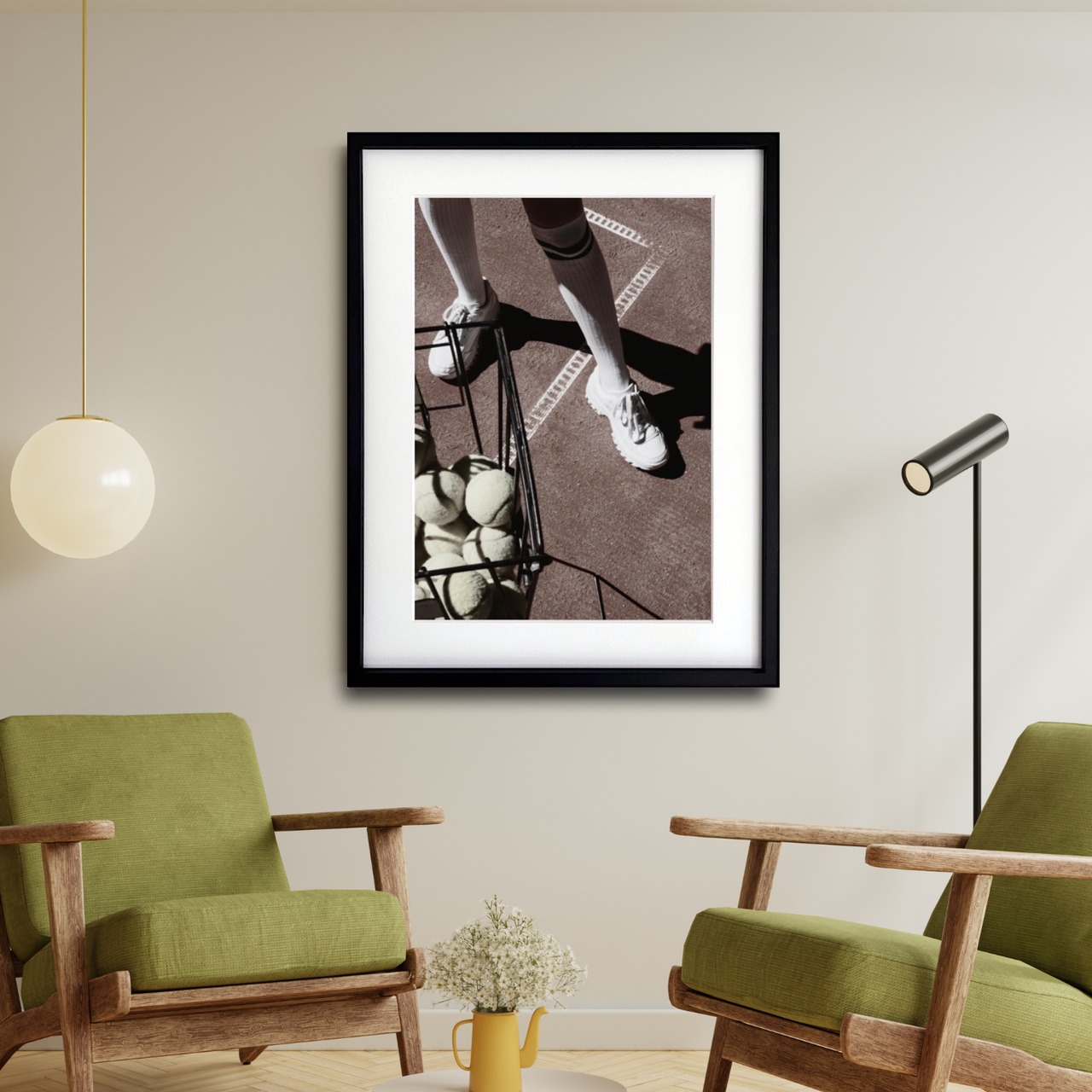 enjoy tennis｜光と影が織りなすスポーツフォトアートポスター｜洗練と躍動を感じるモダンインテリアに映える一枚A2ポスター