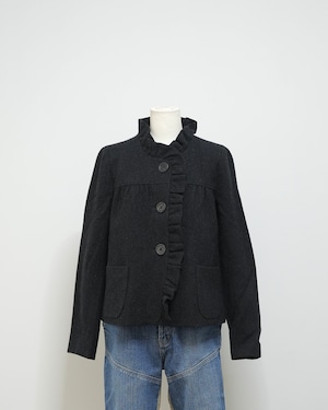 frill wool jacket / vintage(90s)
