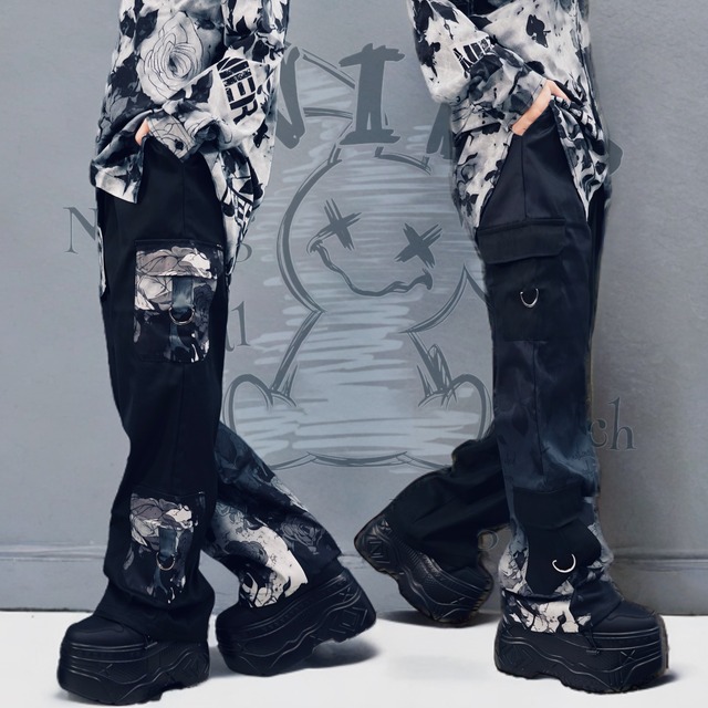 《ゾロ目大特価》6POCKET DRAWSTRING HEM CARGO PANTS【SHADOW ROSE】