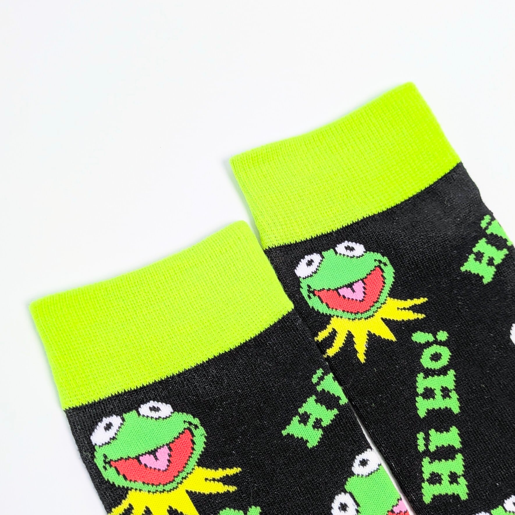 ♧【 crew socks / クルーソックス 】『 kermit / カーミット 』 靴下 / ソックス / セサミストリート / マペットショー〚アメリカン雑貨 アメトイ〛