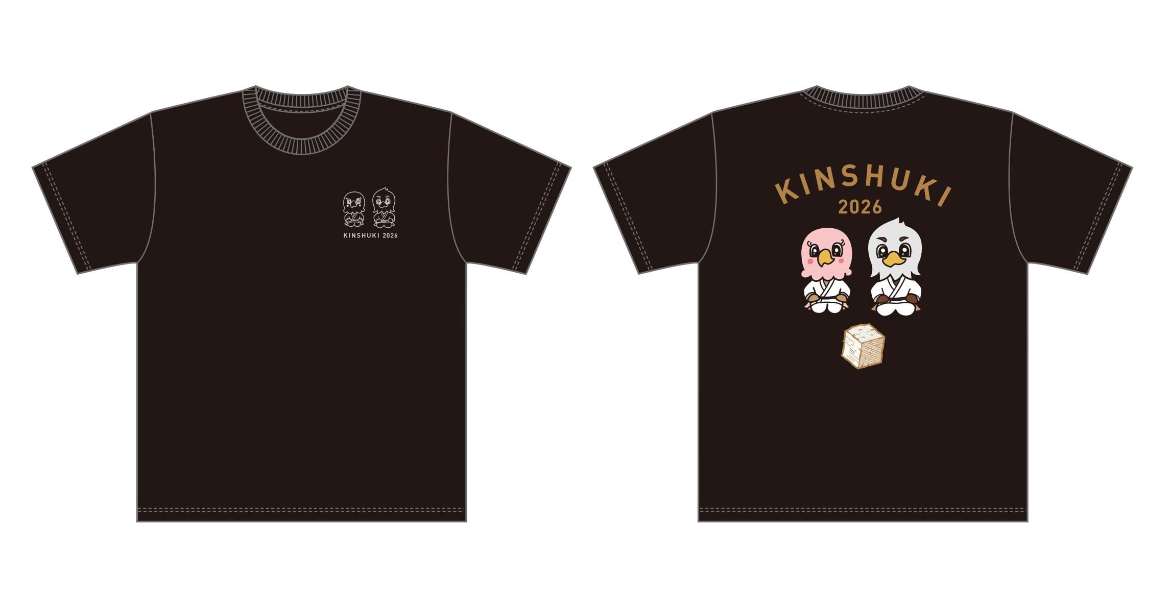 【予約商品:K04】金鷲旗オリジナルTシャツ (オリジナルキャラクター/黒)