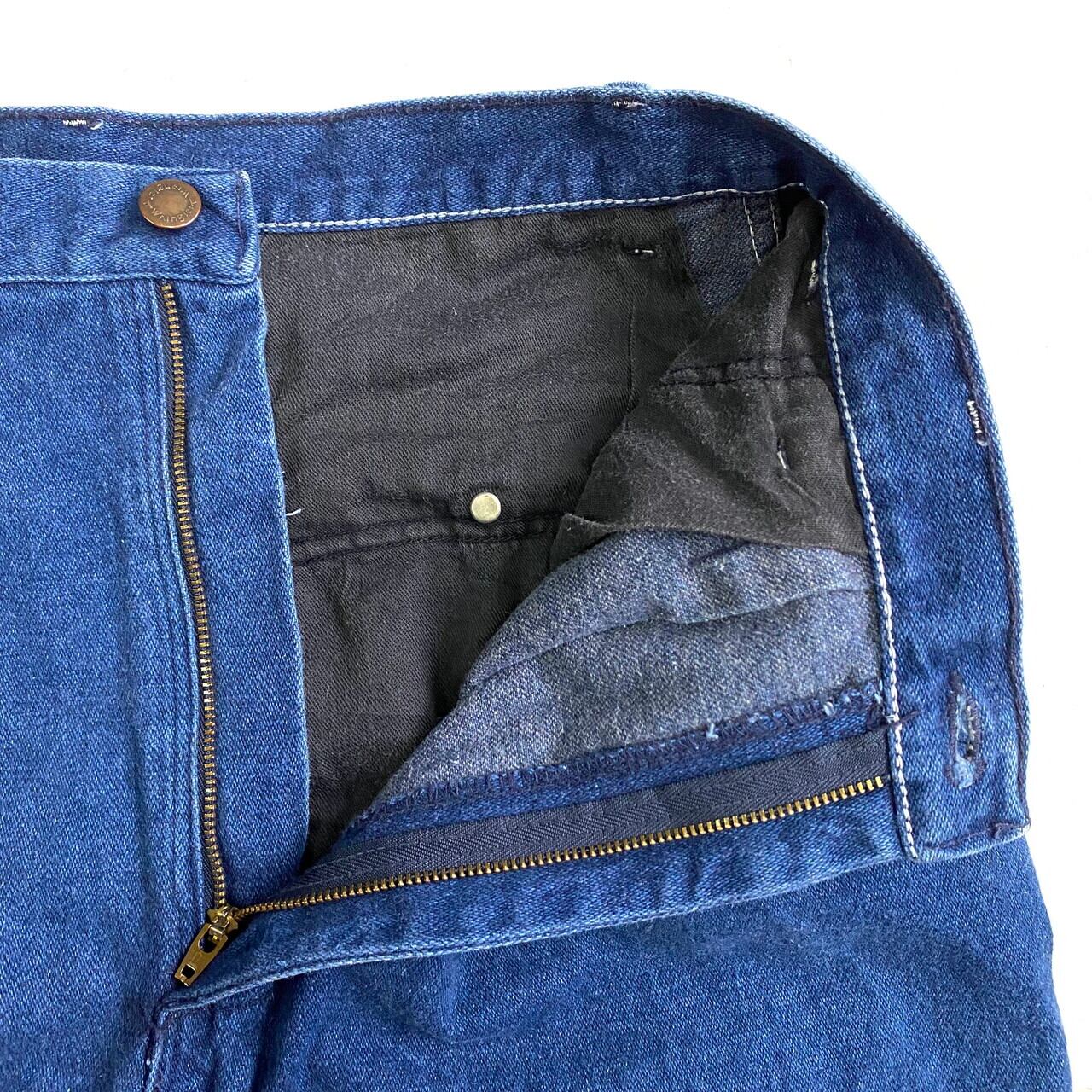 80年代 USA製 Wrangler ラングラー 2タック ワイド テーパード デニム 