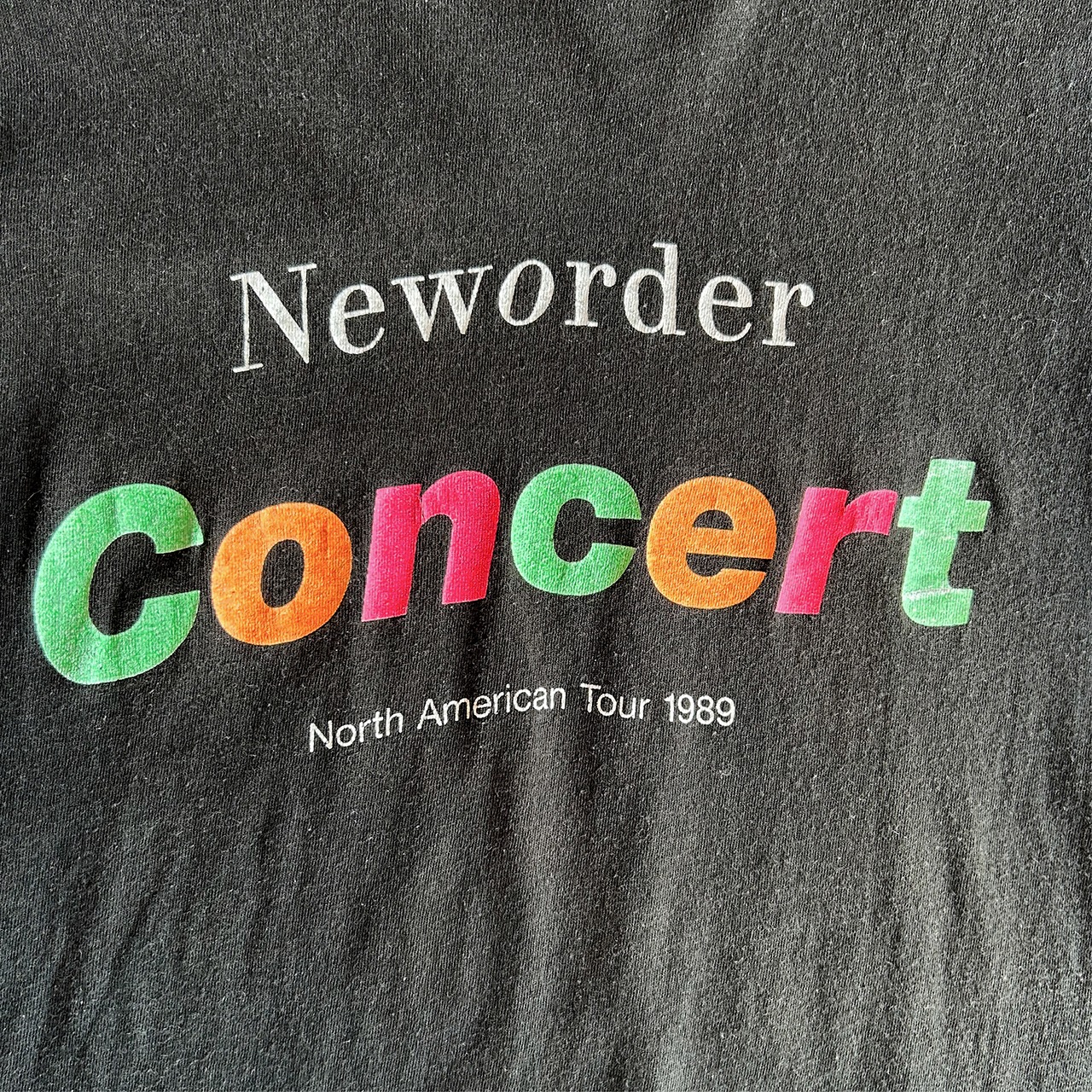 80s"NEW ORDER"north american tour1989 T-SHIRT
