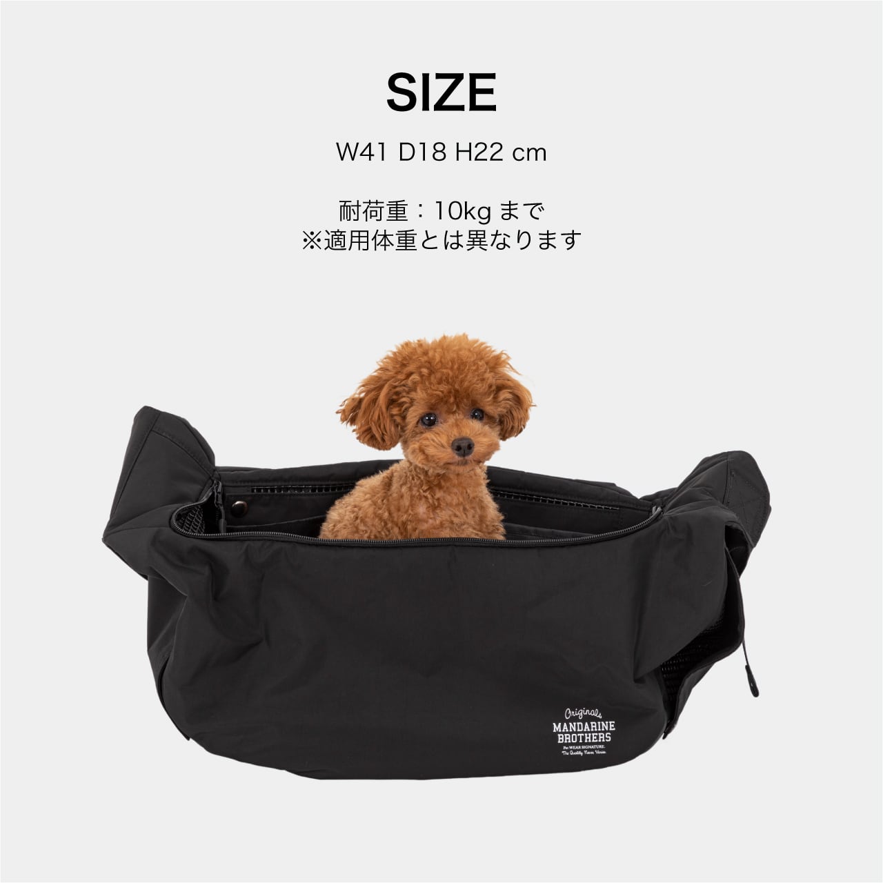 マンダリンブラザーズ　スリーブショルダーバック　ブラック　現行品 SLEEVE SHOULDER BAG スリーブショルダーバッグ マンダリンブラザーズ