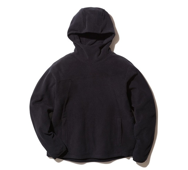 snow peak Micro Fleece Hoodie Black