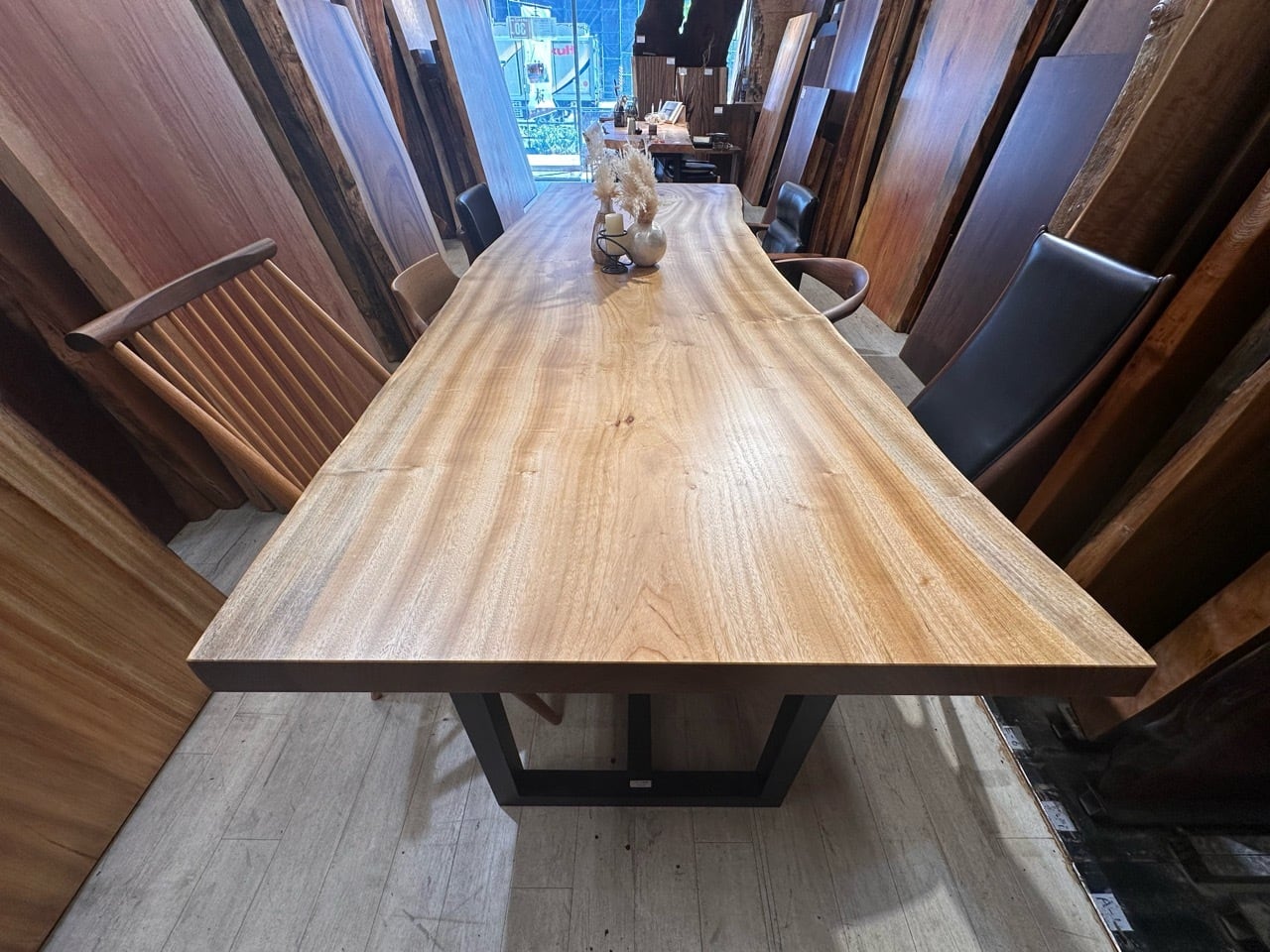 楠（クス）_2700×950-890-930×62_青山店_テーブル天板/一枚板 242285