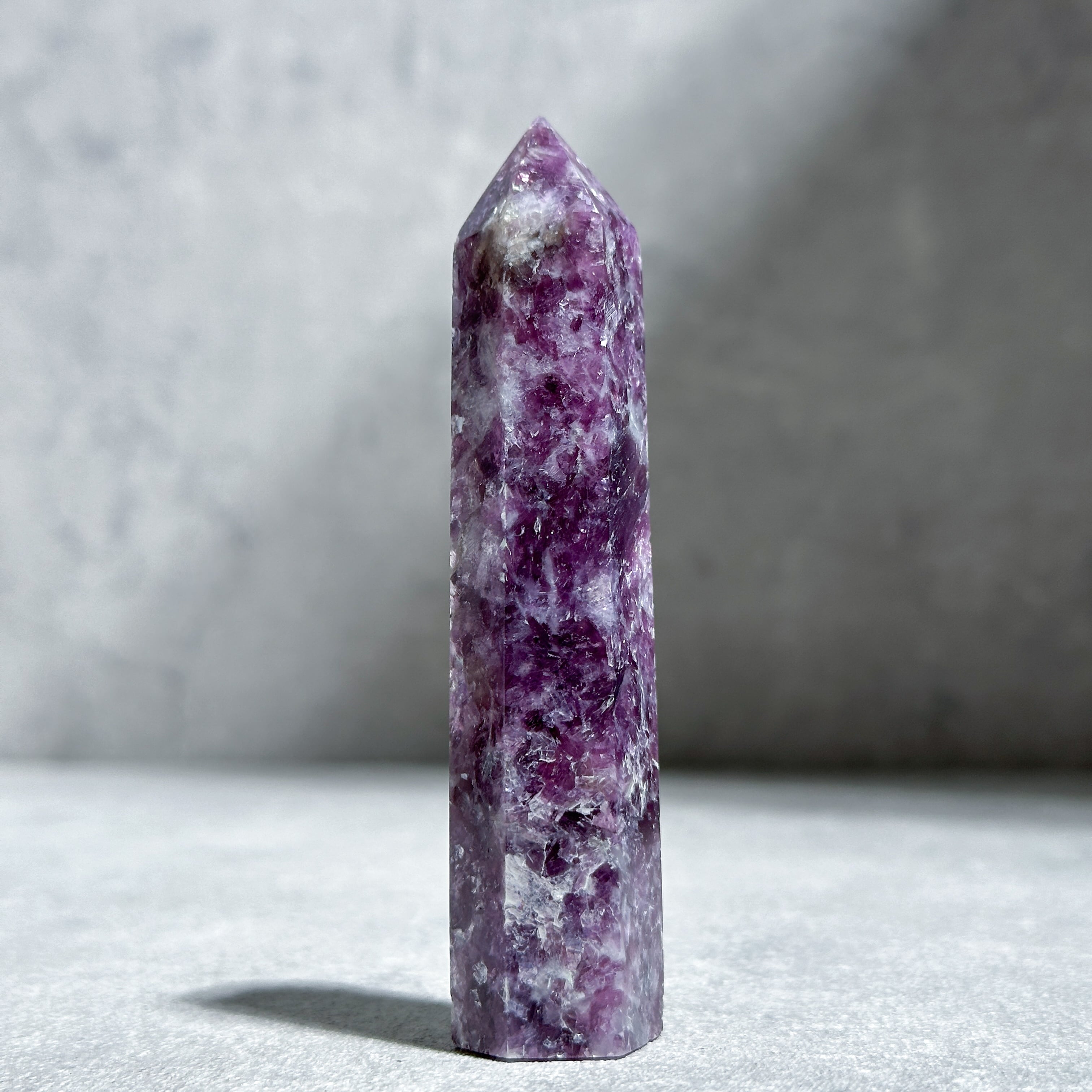 レピドライト タワー型72◇Lepidolite◇天然石・鉱物・パワーストーン
