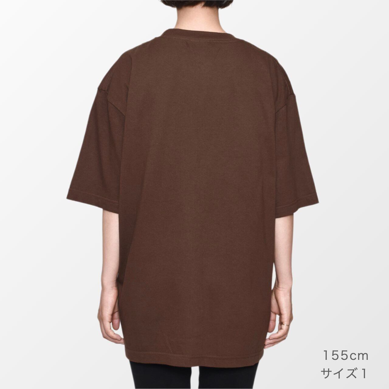 着るたびにリラックスするコットン刺繍Tシャツ（ダークブラウン