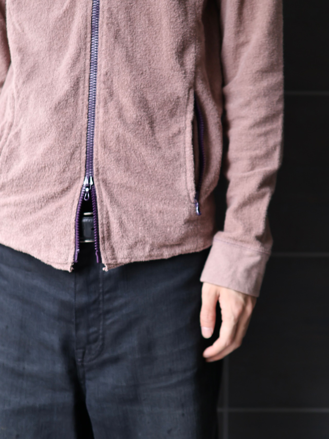 【ripvanwinkle】towel zip up hoodie