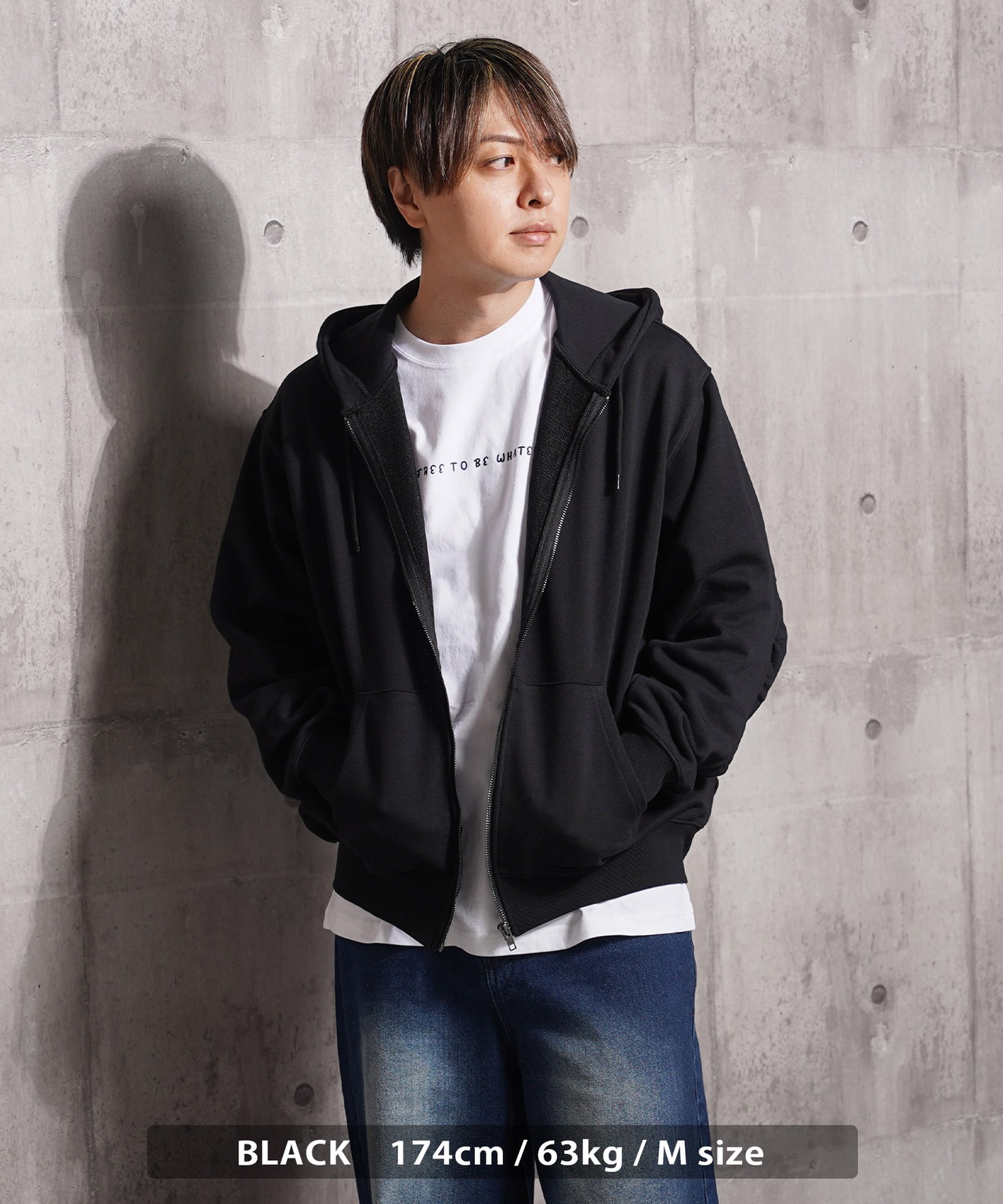 ◆バルーンスリーブ ボックス ジップパーカー◆sb-g9462652h